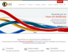 Tablet Screenshot of cleformacion.com